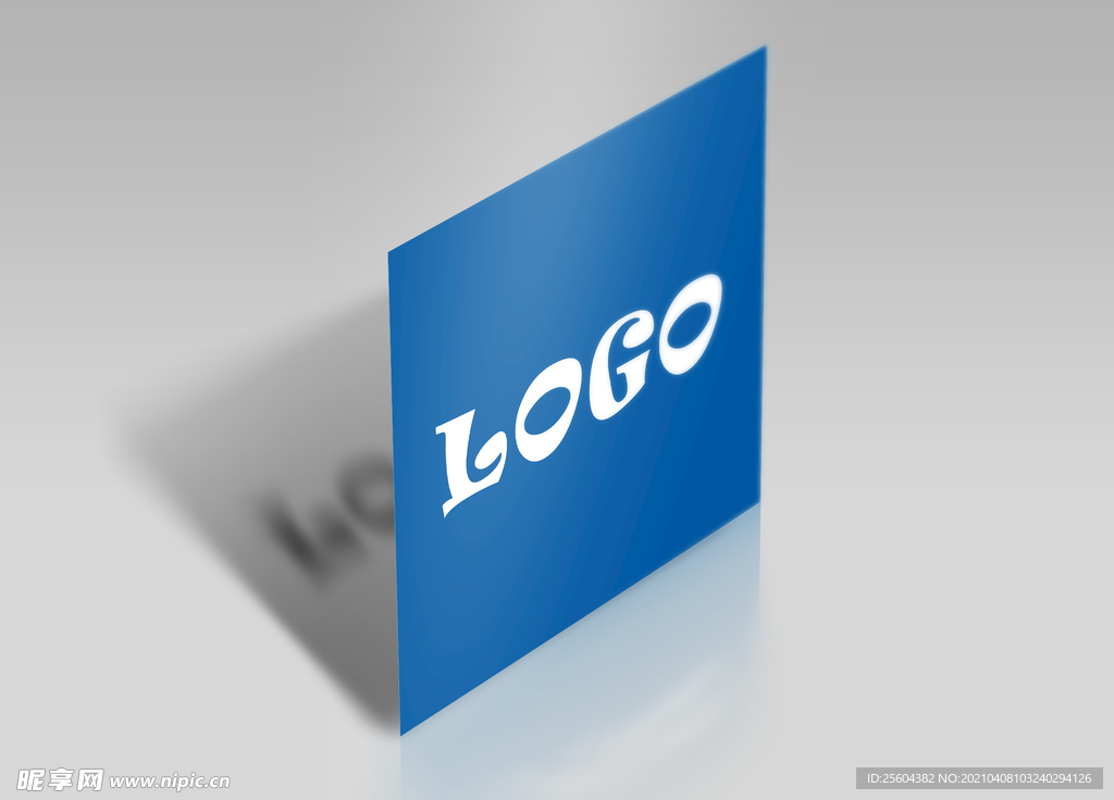 立体阴影标志样机