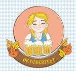 啤酒节女孩矢量