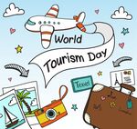 世界旅游日元素