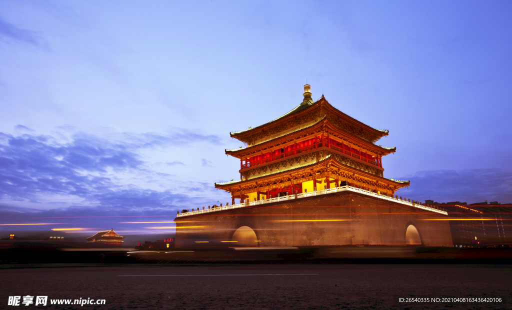 西安钟楼夜景