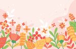 抽象花卉底纹  