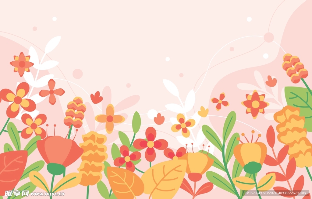 抽象花卉底纹  