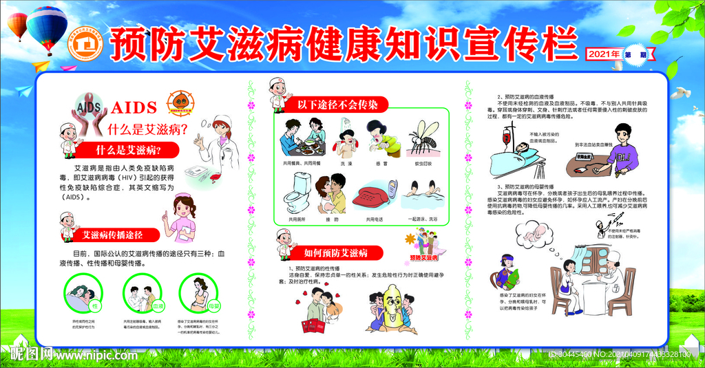 艾滋病宣传栏
