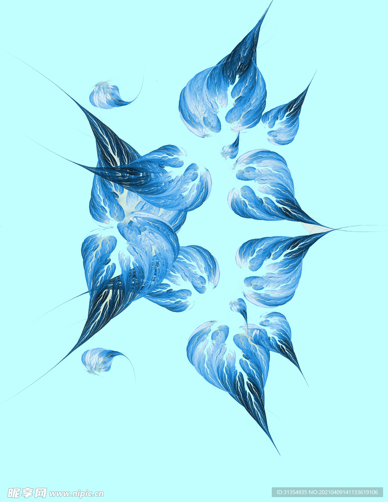 蓝色花