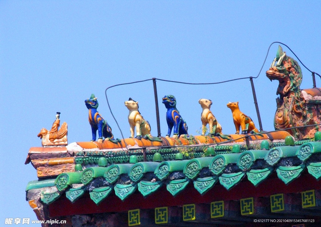 中国古典建筑屋顶装饰构造
