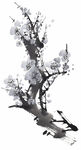 水墨花朵 水墨设计