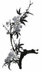 水墨花朵 水墨设计