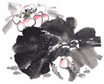 水墨花朵 水墨设计