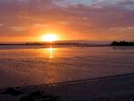 海滨夕阳风景