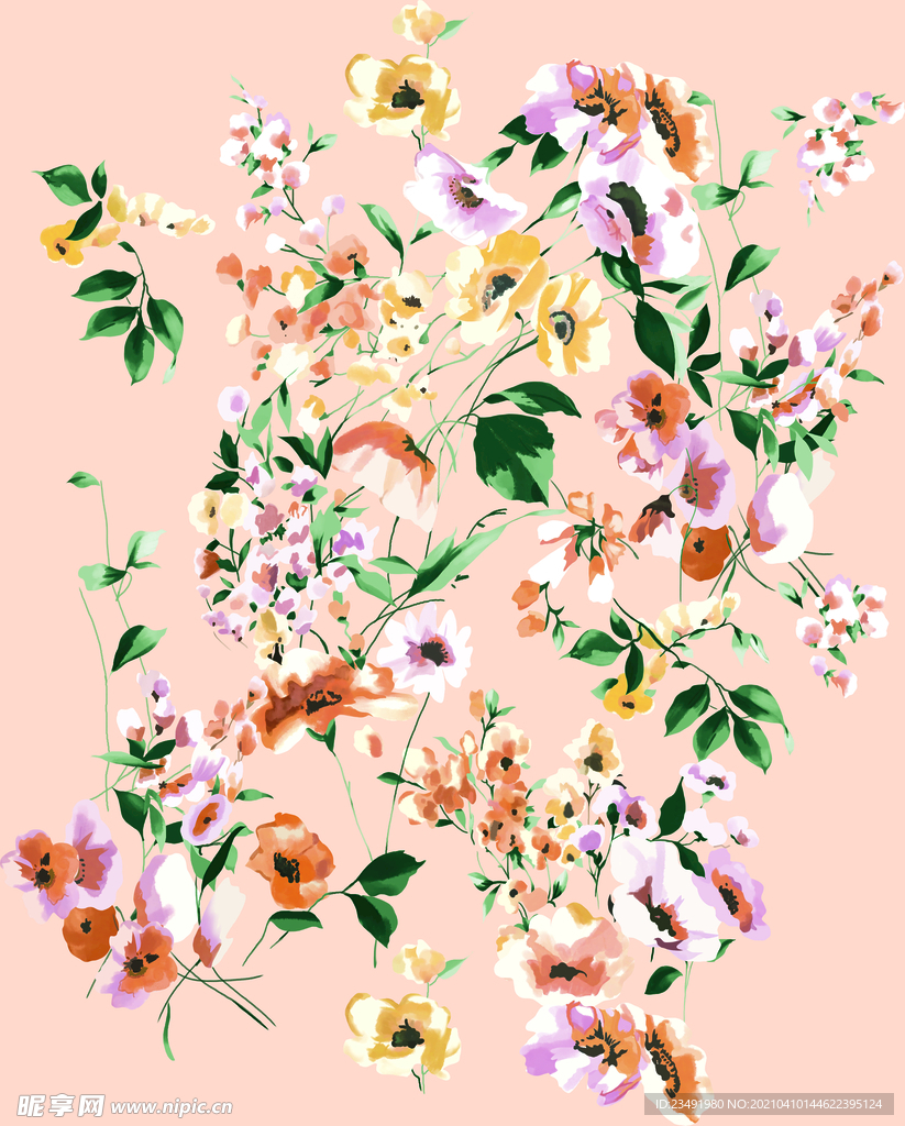 手绘花朵
