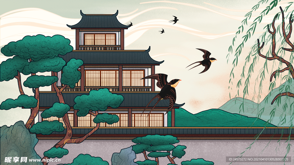城市国潮海报