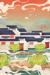 城市国潮海报