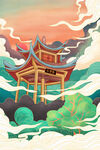 城市国潮海报