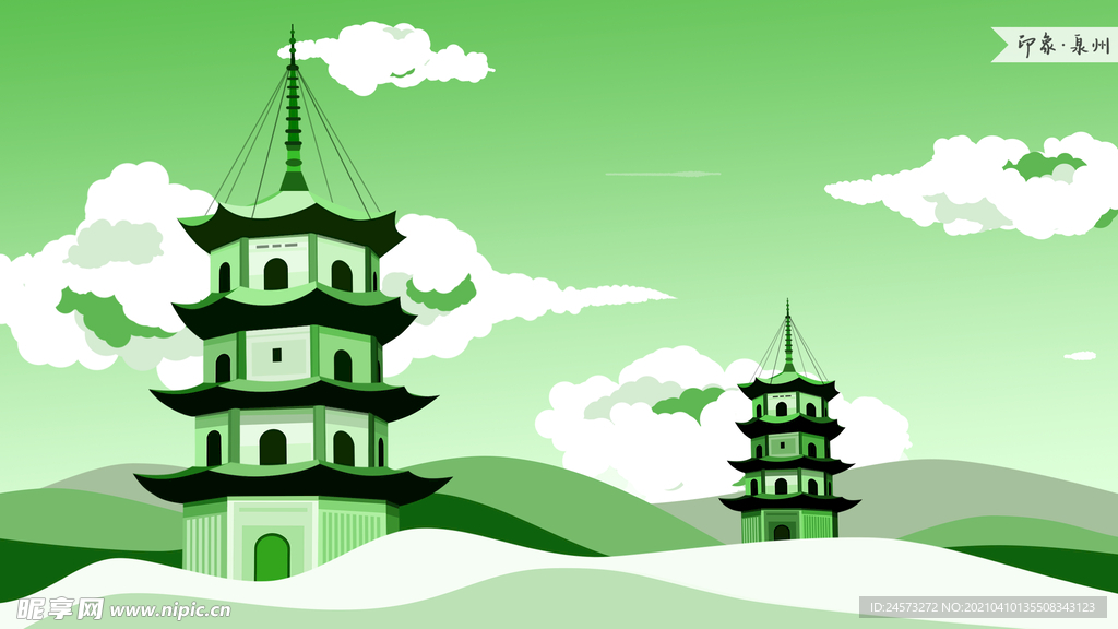 城市国潮海报