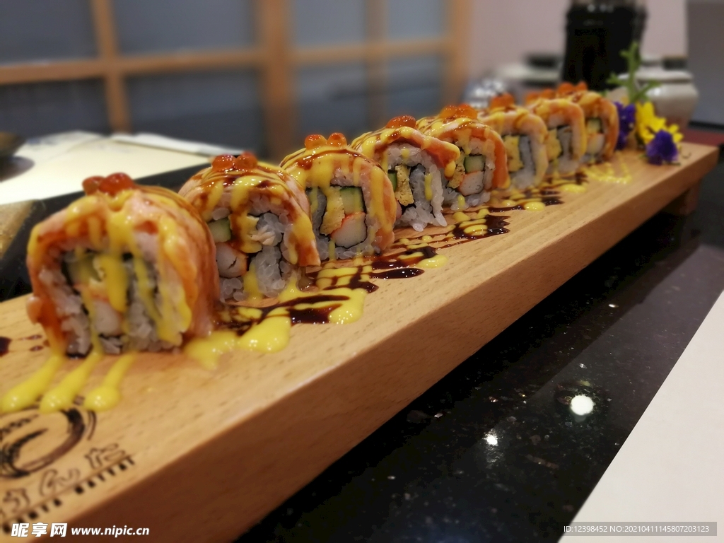 精致的寿司美食摄影