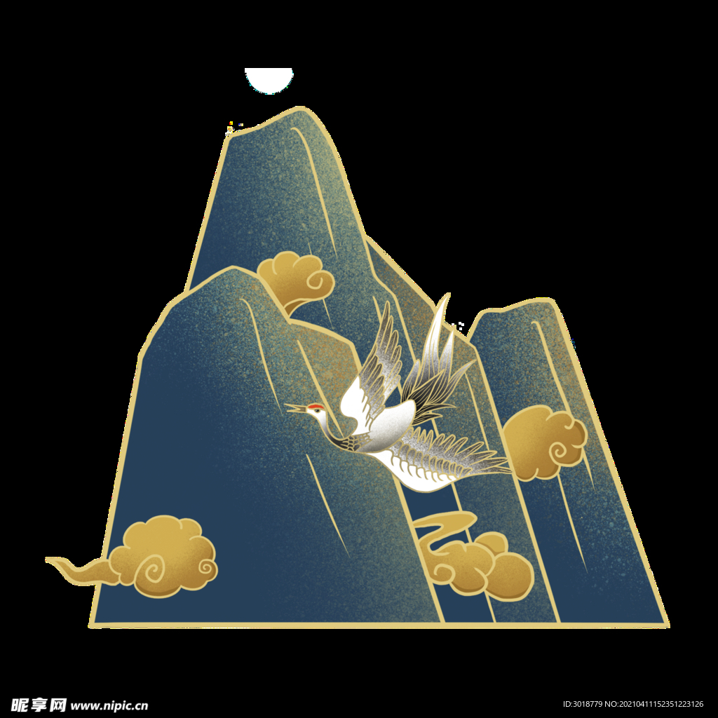 国潮仙鹤