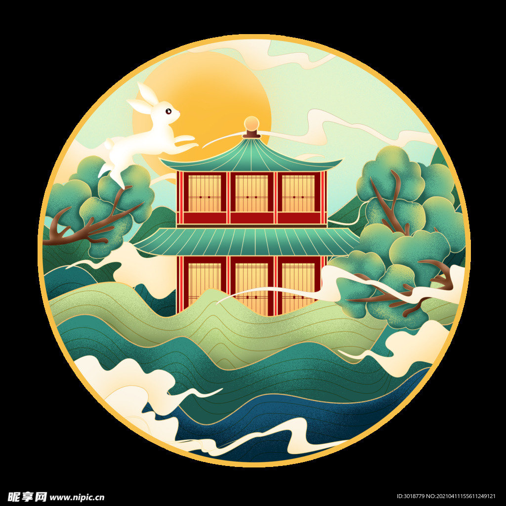 中秋古典建筑