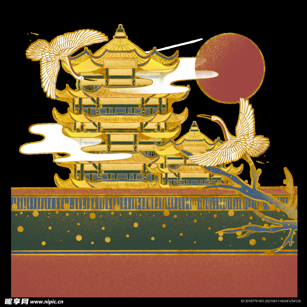 中秋古典建筑