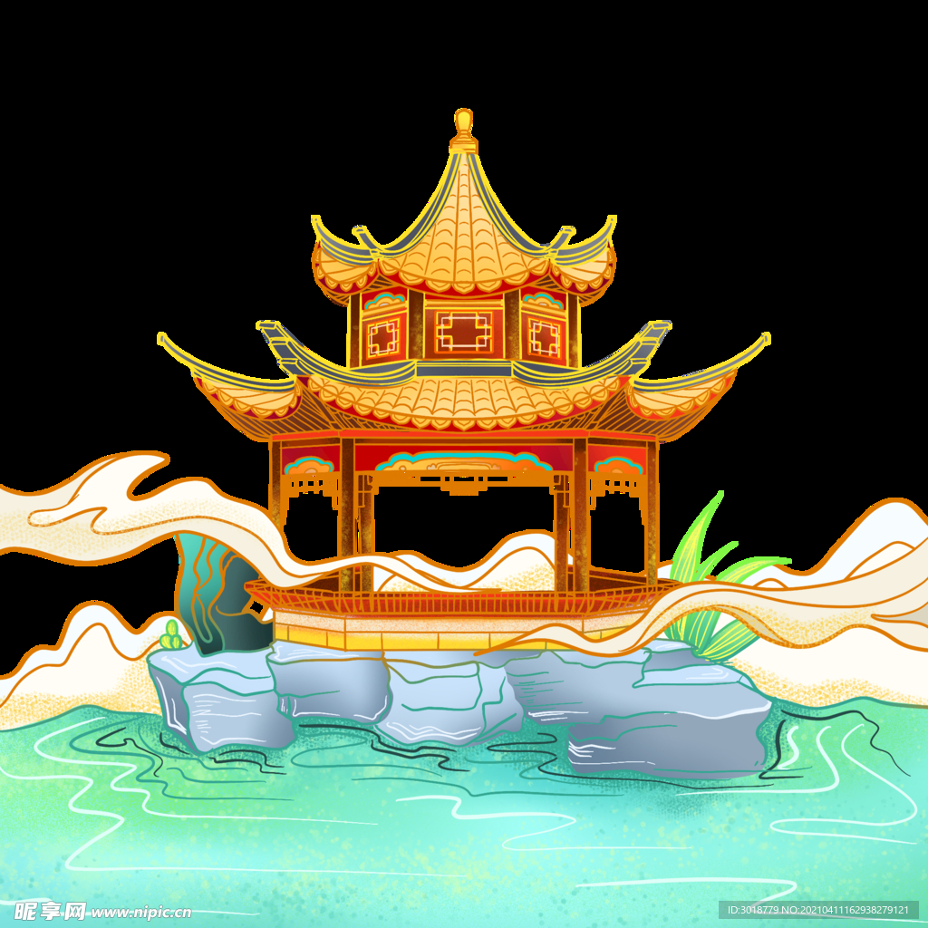 国潮风祥云