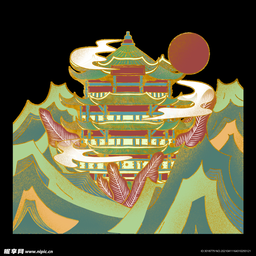 中秋古典建筑