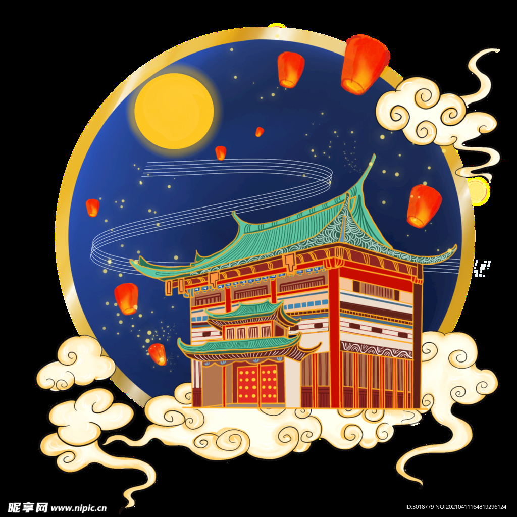 中秋古典建筑