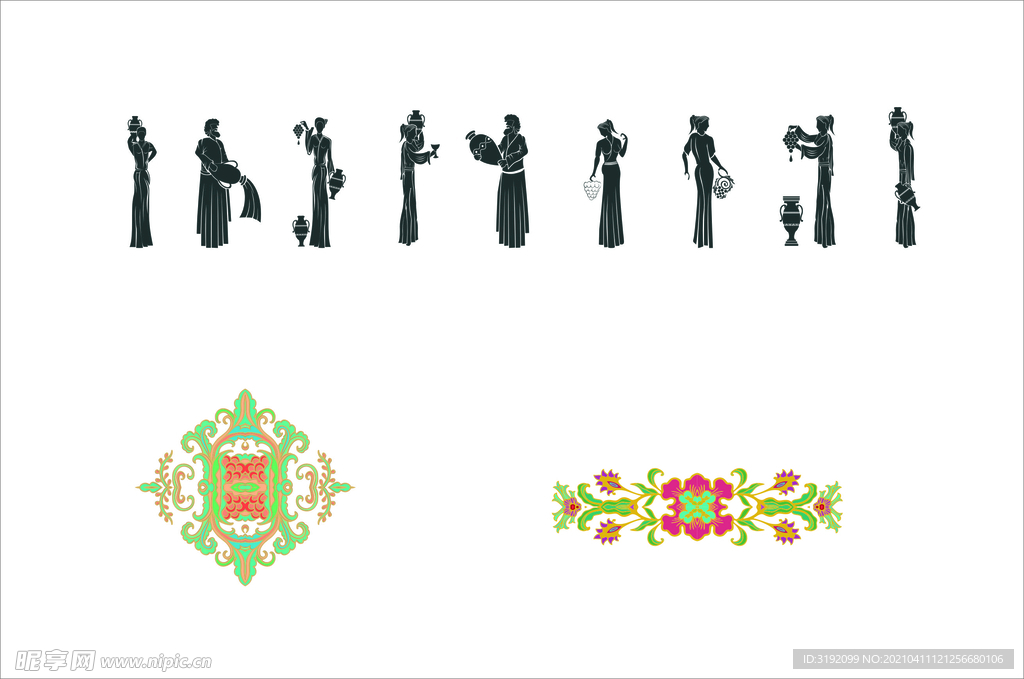 矢量花纹