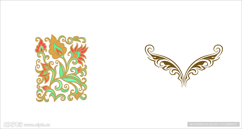 矢量花纹