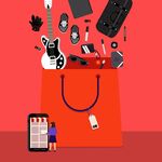 购物袋与商品