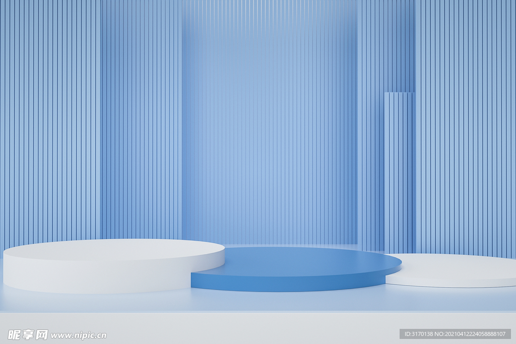 C4D简约立体几何背景