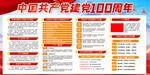 建党100周年展板