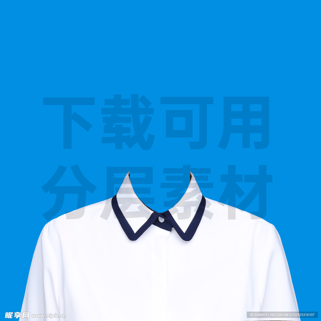 女生校服证件照模板
