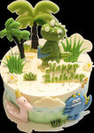 绿色森林蛋糕