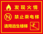 消防提示牌安全通道