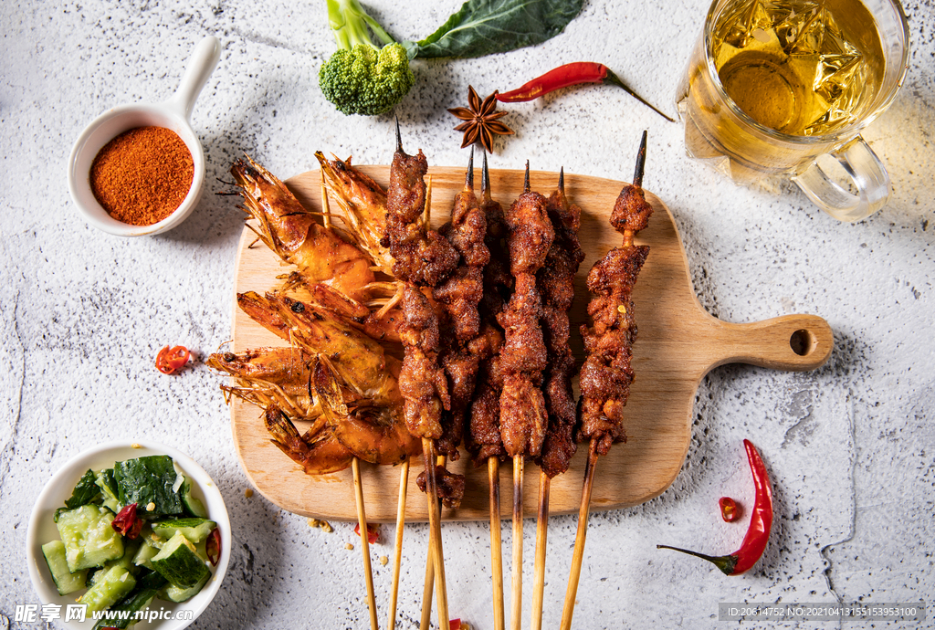 羊肉串美食