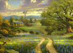 托马斯 风景 油画 装饰画 抽