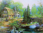 托马斯 风景 油画 装饰画 抽