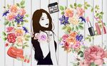 手绘花朵美容美发海报