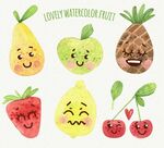 彩绘表情水果