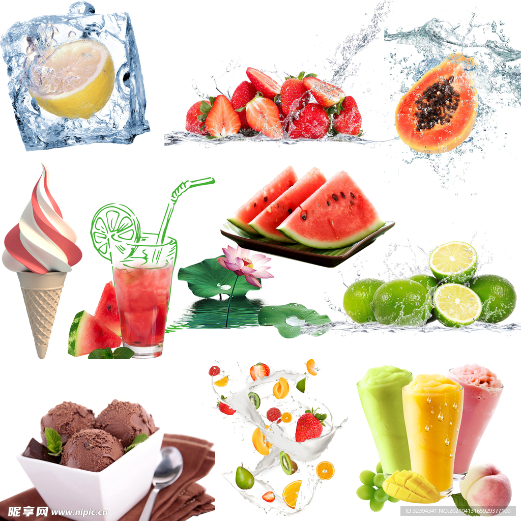 夏季清凉水果