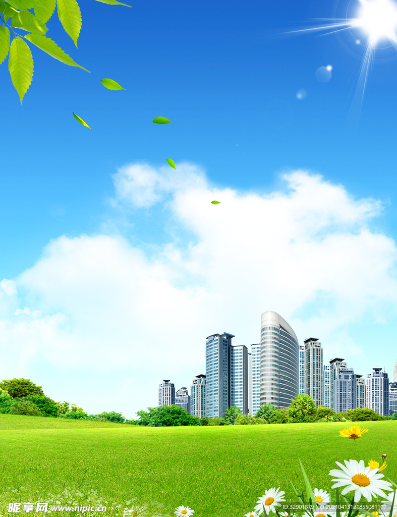 蓝天白云背景