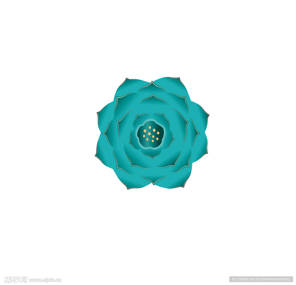 玫瑰花矢量图