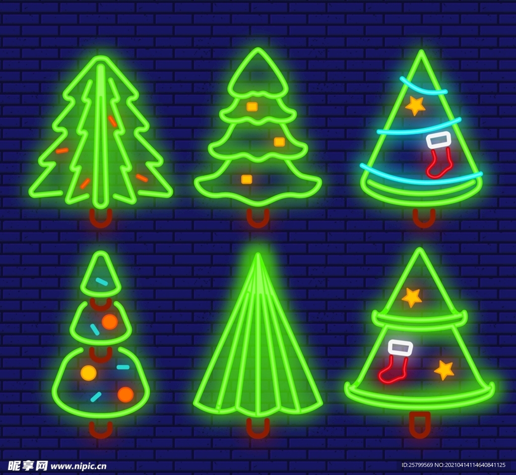 霓虹灯圣诞树