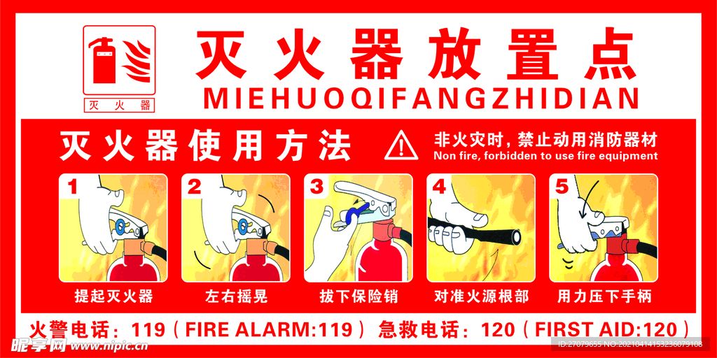 灭火器放置点