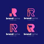 R字母logo商标设计