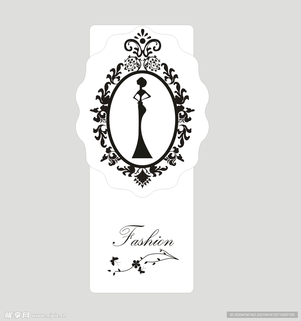 欧式花纹 婚礼主题 女装 吊牌