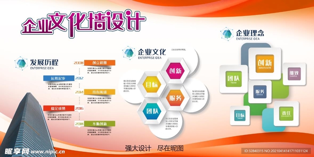 企业文化墙 企业展板