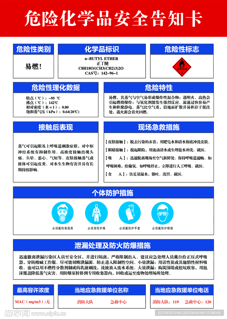 危险化学安全告知卡