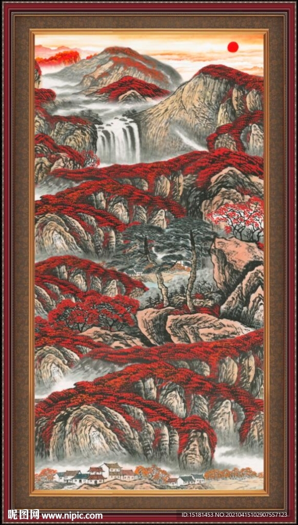 山水中堂画