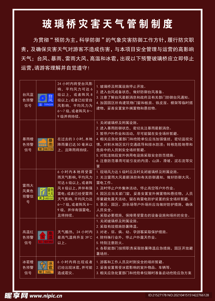 灾害天气管制制度