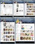韩版服装网页模板